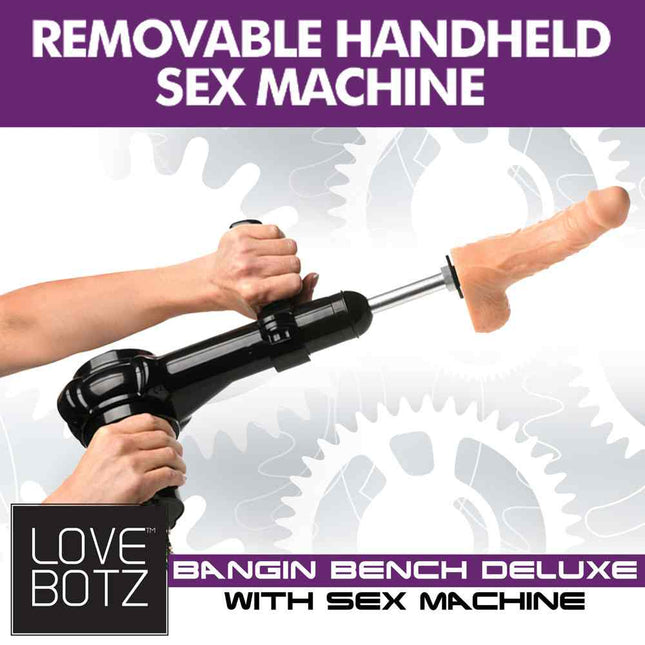 LoveBotz Bangin Bench Deluxe with Sex Machine Handle