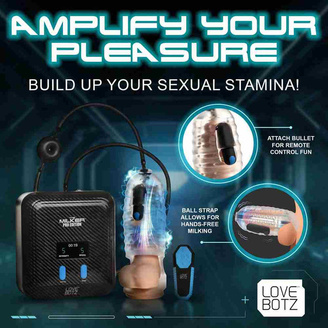 LoveBotz The Milker Stamina Male Masturbator Features