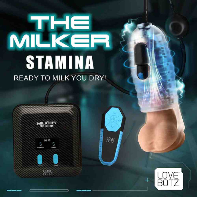 LoveBotz The Milker Stamina Male Masturbator Suction