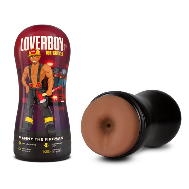 Loverboy Manny The Fireman Tan Male Ass Stroker Masturbator Cup