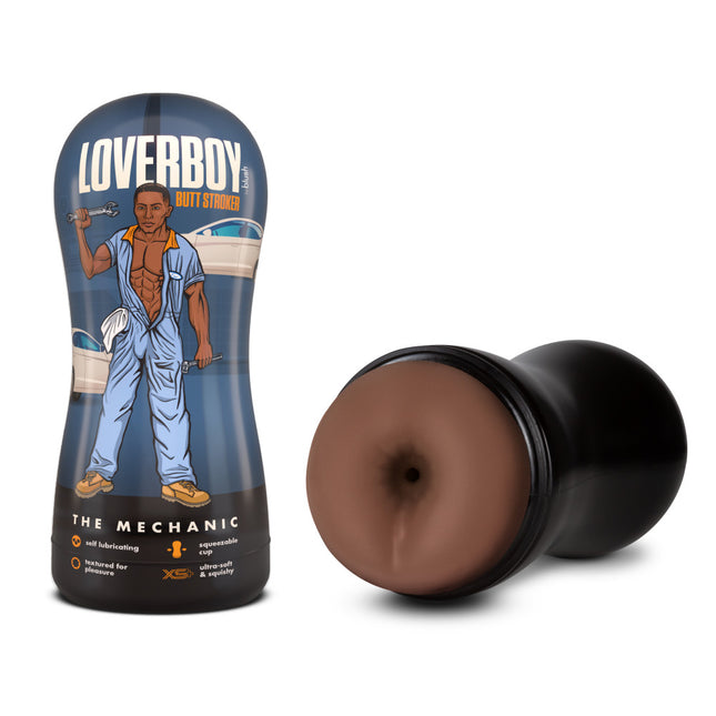 Loverboy The Mechanic Brown Male Ass Stroker