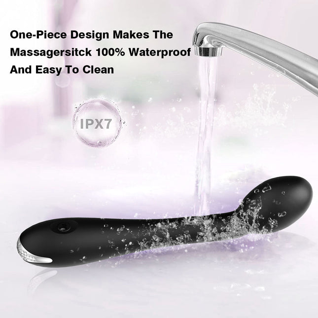 Black Luxury G Spot Vibration Massager 100% Waterproof under tap running