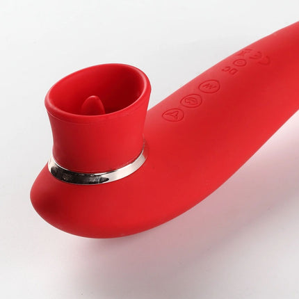 Maia Destiny Red Tongue Vibrator Wand Tongue