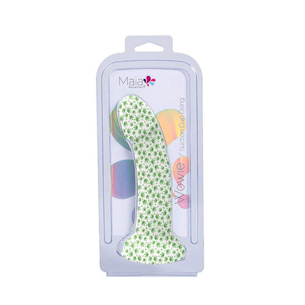 Maia Wowie 7" Glow in the Dark White Dildo Box