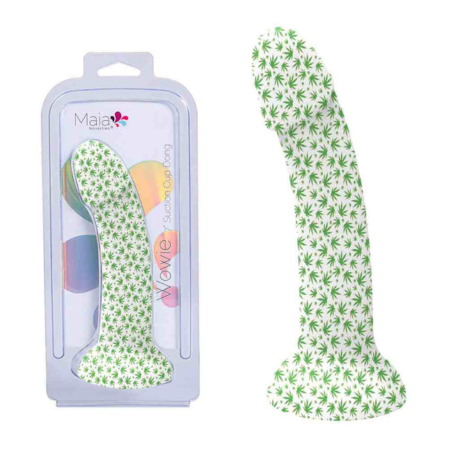 Maia Wowie 7" Glow in the Dark White Dildo & Box