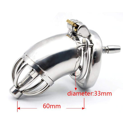 Metal Steel Chastity Cage 6cm