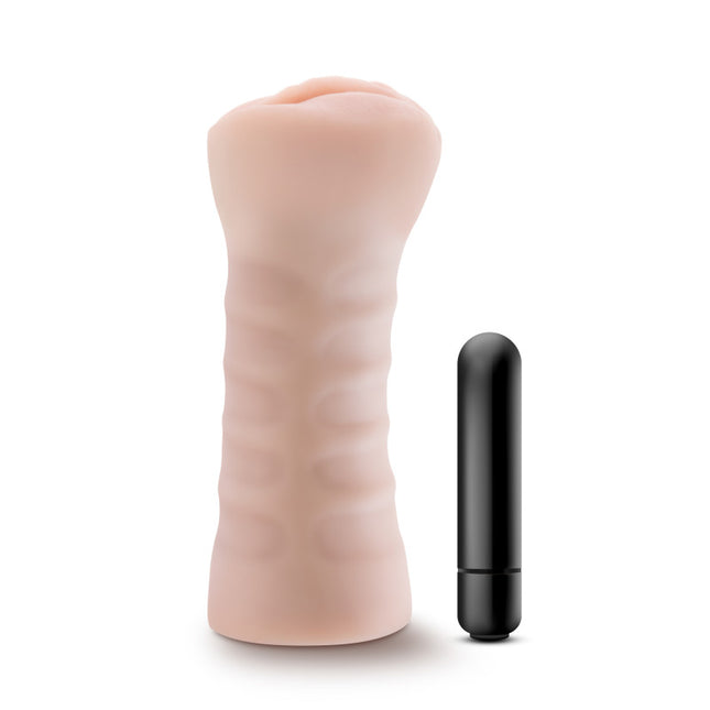 M for Men Ashley Flesh Vibrating Vagina Stroker Front