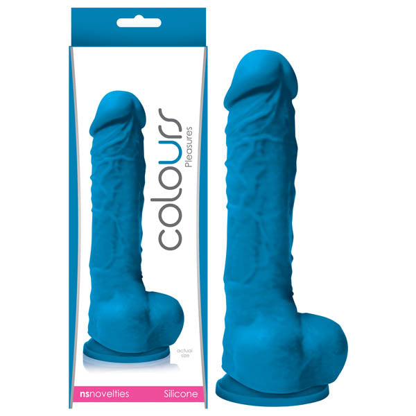 Colours Pleasures 5 Inch Silicone Dildo - Blue 