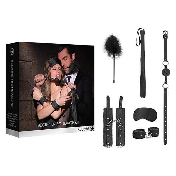 Ouch! Beginners Bondage Kit - Black