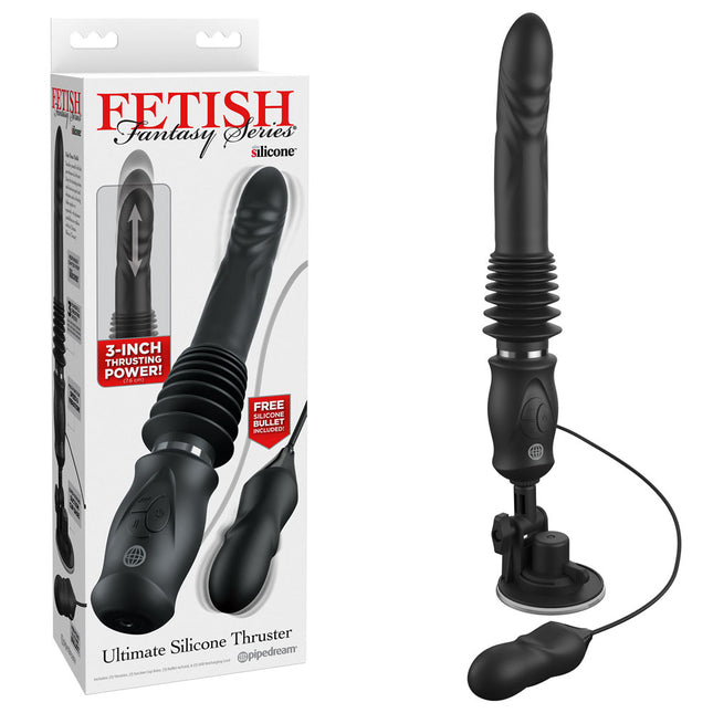 FFS Ultimate Silicone Thruster - Black Thrusting Vibrator