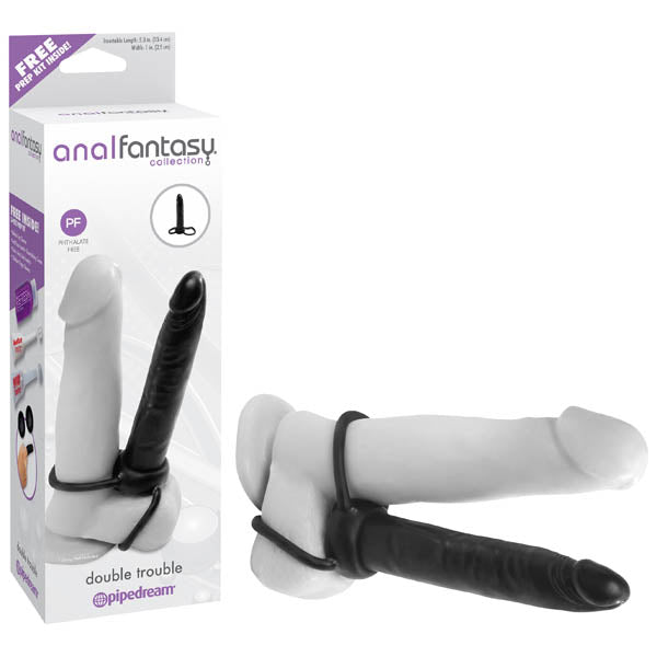 Anal Fantasy Collection Double Trouble Strap On Dildos