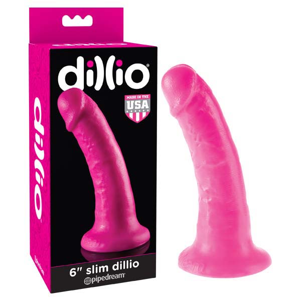 Dillio 6 Inch Slim Pink Dildo