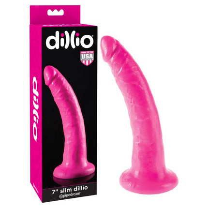 Dillio 7 Inch Slim Pink Dildo