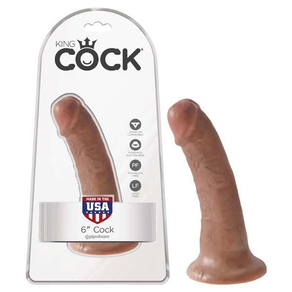 King Cock Tan 6'' Realistic Dildo