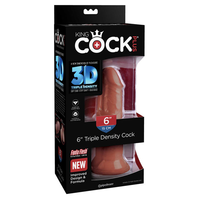 King Cock Plus Triple Density Cock - 6 Inch