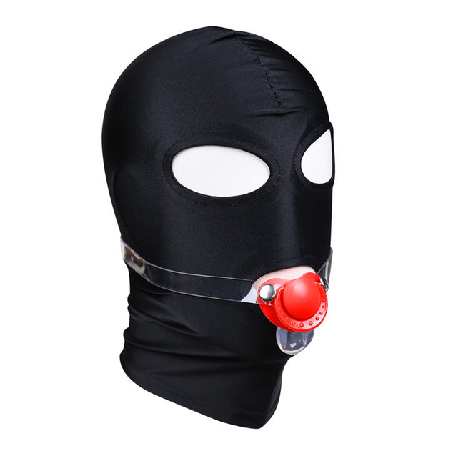 Picture of Bondage Mask using Red Dummy Gag