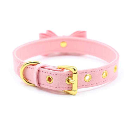 Pink Buckle Choker Gold