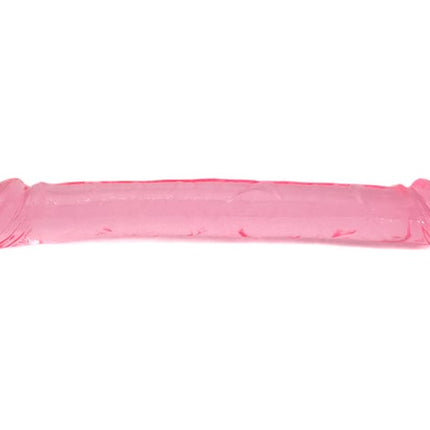 Pink Double Ended Dildo 15 Inch Long Flexible