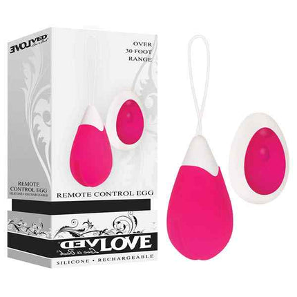 Pink Evolved Remote Control Egg Vibrator