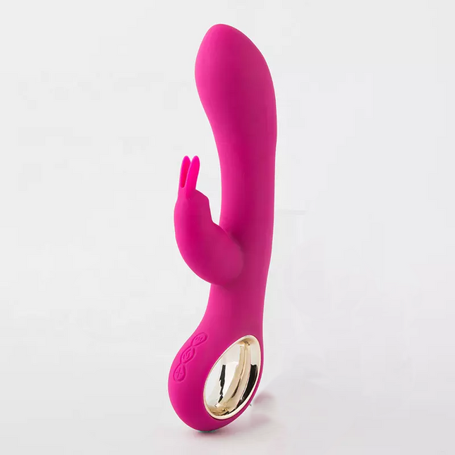 Pink Gold Plating Dual Motor Rabbit Vibrator