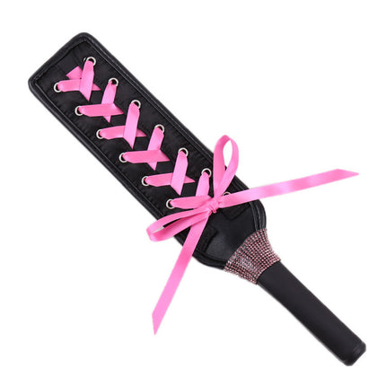 Pink Lace Up Spanking Paddle