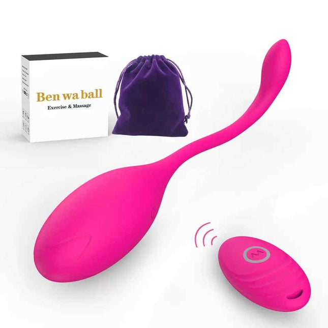 Pink Luxury Ben Wa Kegel Egg in white case