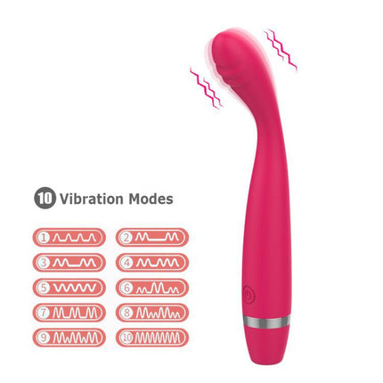 Mini G Spot Vibration Massager showing 10 Vibration Modes