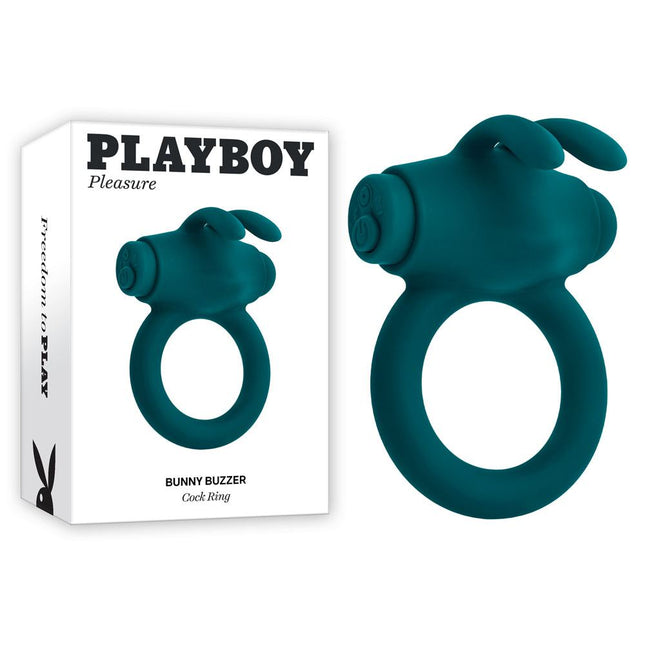 Playboy Pleasure Bunny Buzzer Vibrating Cock Ring Box