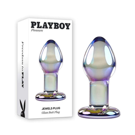 Playboy Pleasure Jewels Glass Butt Plug