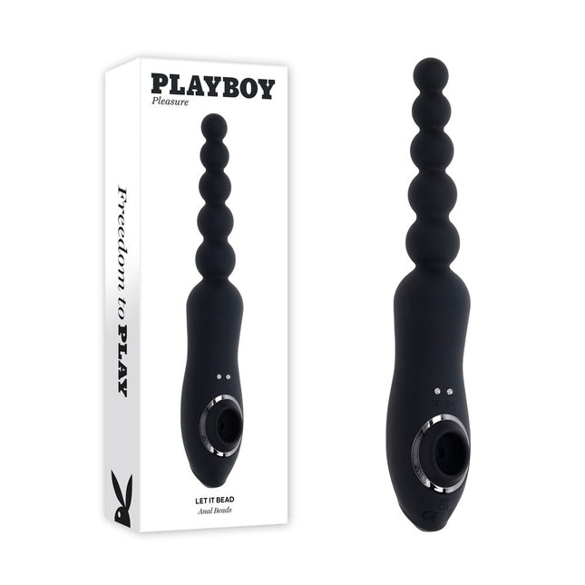 Playboy Pleasure Let It Bead Vibrating Anal Beads & Clitoral Suction