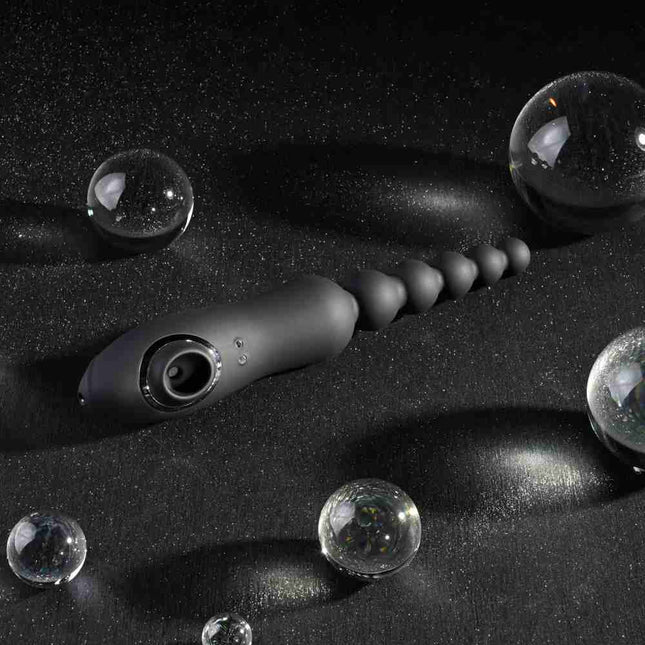 Playboy Pleasure Let It Bead Vibrating Anal Beads & Clitoral Suction Suction