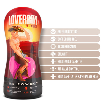 Product Features of Loverboy The Cowboy Flesh Male Ass Stroker