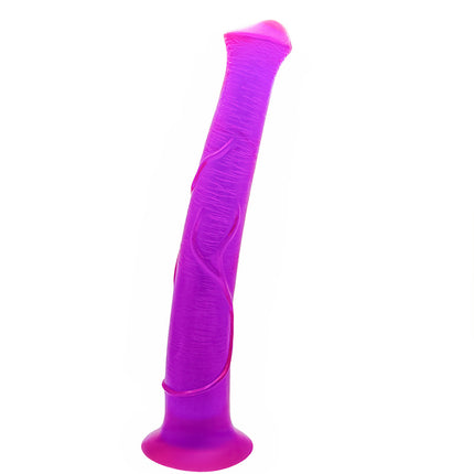 Purple Extra Long Flexible Dildo 16 Inch