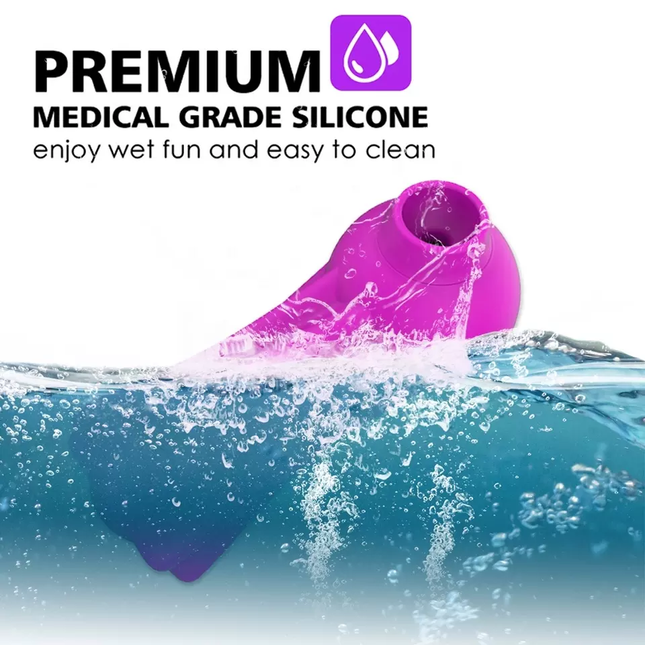 Purple Jellyfish Clitoral Stimulator Premium Medical Grade Silicone and Waterproof image