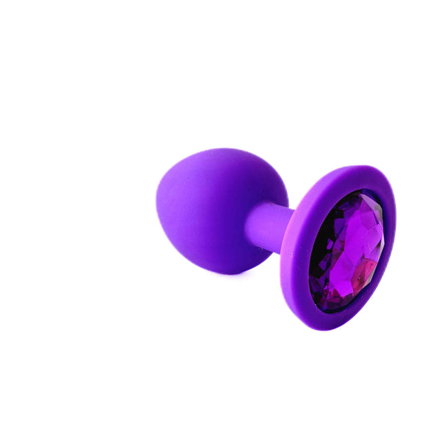 Purple Jewell Shaped Butt Plug