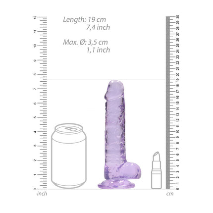 REALROCK 7 Inch Realistic Dildo With Balls