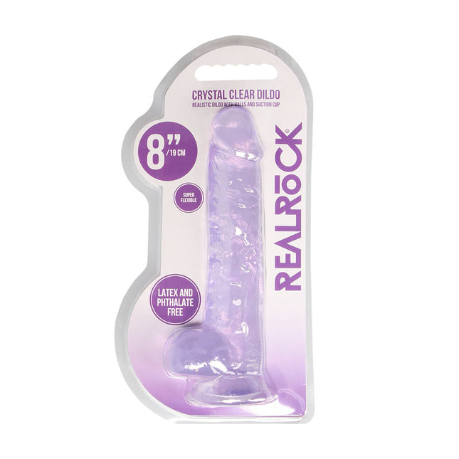 REALROCK 8 Inch Realistic Dildo With Balls