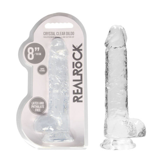 REALROCK 8 Inch Realistic Dildo With Balls