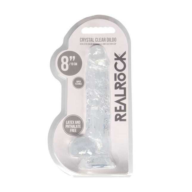 REALROCK 8 Inch Realistic Dildo With Balls