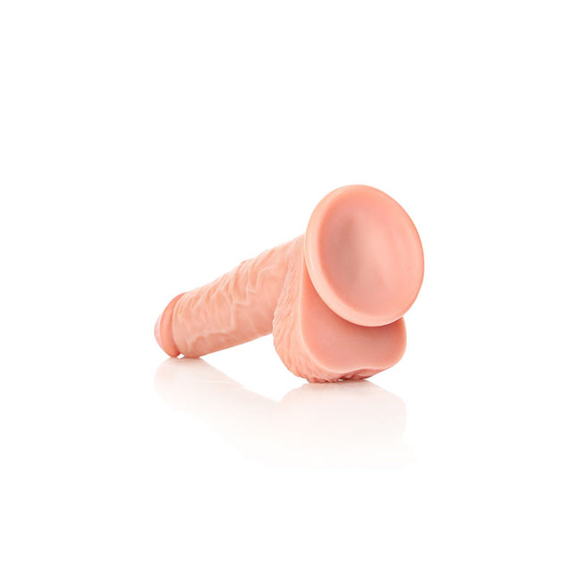 REALROCK 8 Inch Realistic Suction Cup Dildo with Balls