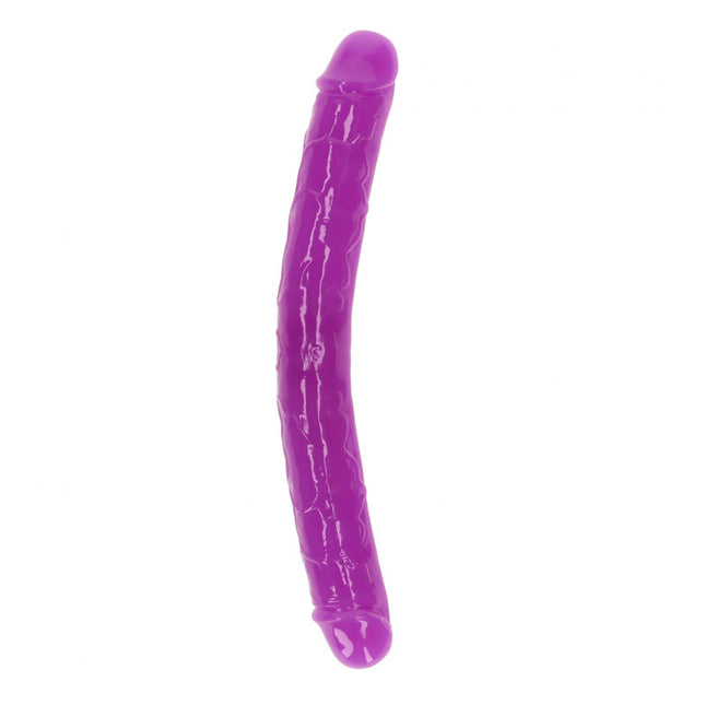 REALROCK 12 Inch Curved Double Ended Dildo - Purple