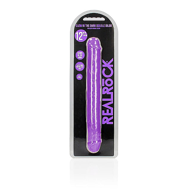 REALROCK 12 Inch Curved Double Ended Dildo - Purple Box Only