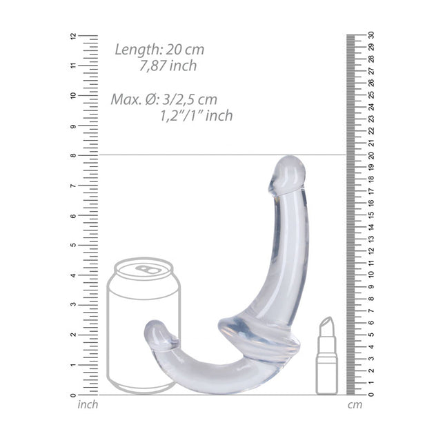 Realrock 20 cm Clear Strapless Dildo