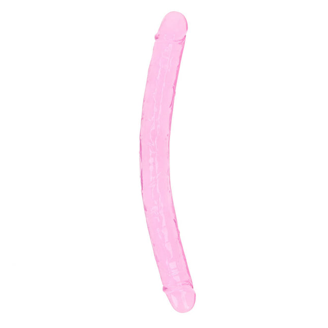 REALROCK 14 Inch Curved Double Ended Dildo - Pink