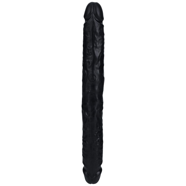 REALROCK 12 Inch Slim Double Dildo - Black