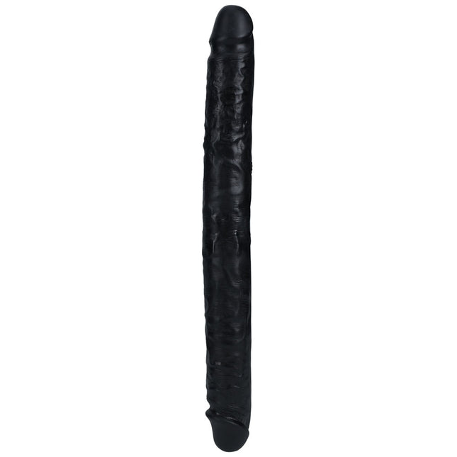 REALROCK 14 Inch Slim Double Dildo - Black