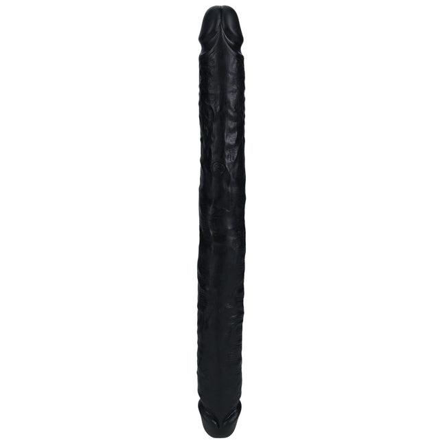 REALROCK 14 Inch Slim Double Dildo - Black