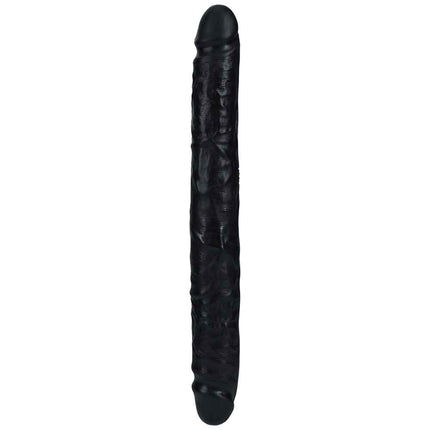 REALROCK 12 Inch Slim Double Dildo - Black Standing Tall