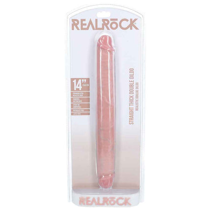 REALROCK 14 Inch Thick Double Dildo - Flesh Case Only