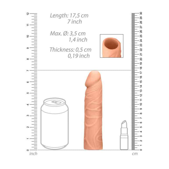 REALROCK 7 Inch Penis Extender Size Chart